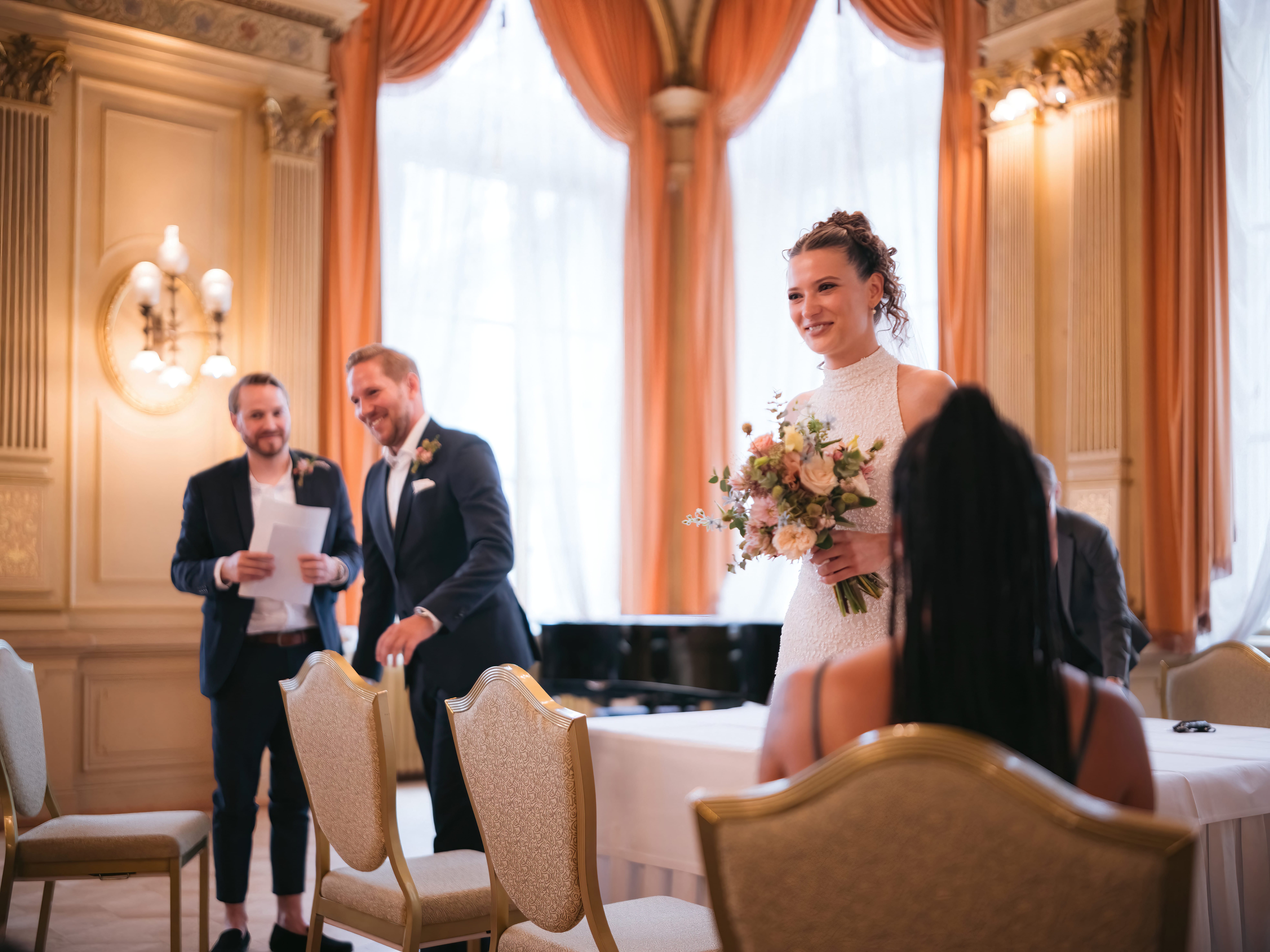 Braut Portrait im Palais Prinz Carl Heidelberg - Hochzeitsfotograf Jakob Montrasio