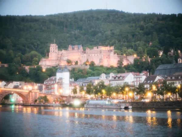 Heidelberg Schloss Sonnenuntergang